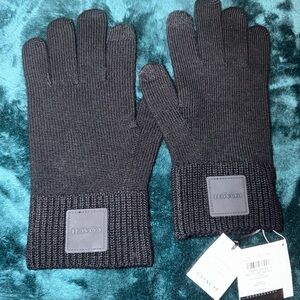 Coach Wool Black Tech Gloves L/XL